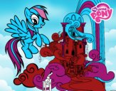 Rainbow Dash en su palacio