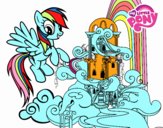 Rainbow Dash en su palacio