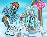 Rainbow Dash en su palacio