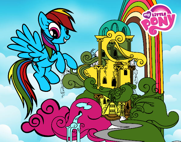 Rainbow Dash en su palacio