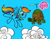 Rainbow Dash y la tortuga tanque