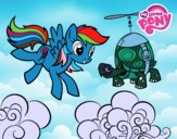 Rainbow Dash y la tortuga tanque