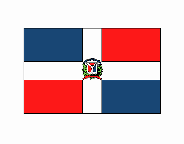 Dibujo de Actividad: La bandera nacional de republica dominicana. pintado  por en  el día 12-06-21 a las 01:16:54. Imprime, pinta o colorea  tus propios dibujos!