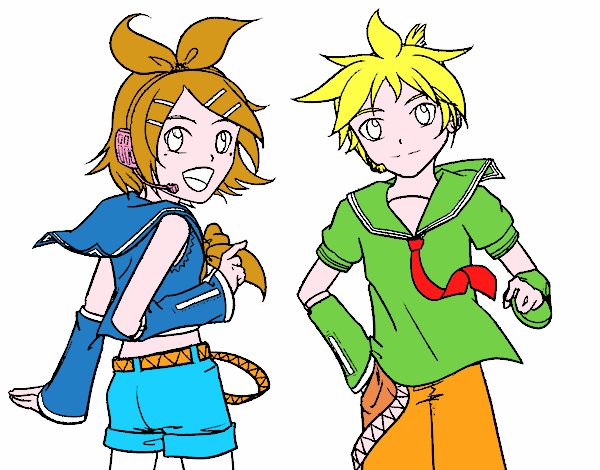 Rin y Len Kagamine Vocaloid