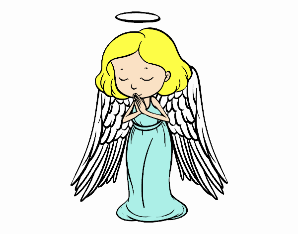 Un ángel orando