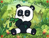 Un oso panda