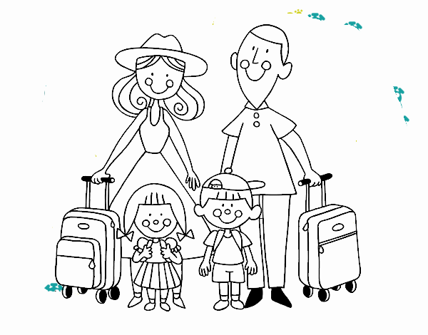 Una familia de vacaciones