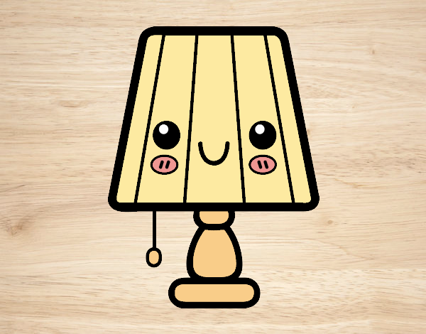 Una lámpara de mesa