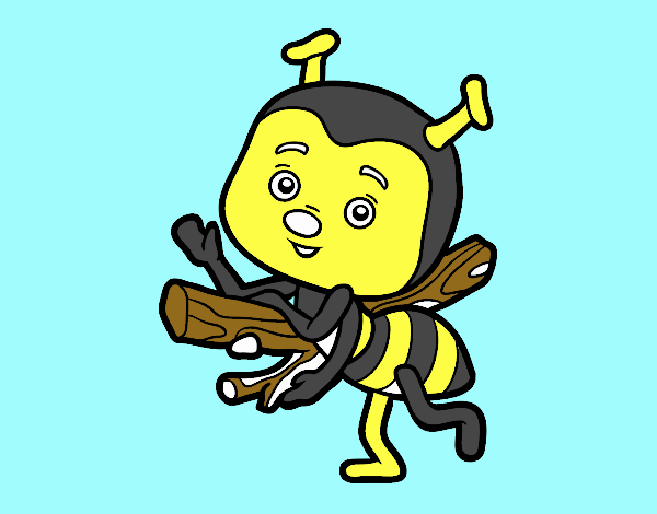 Abeja saludando