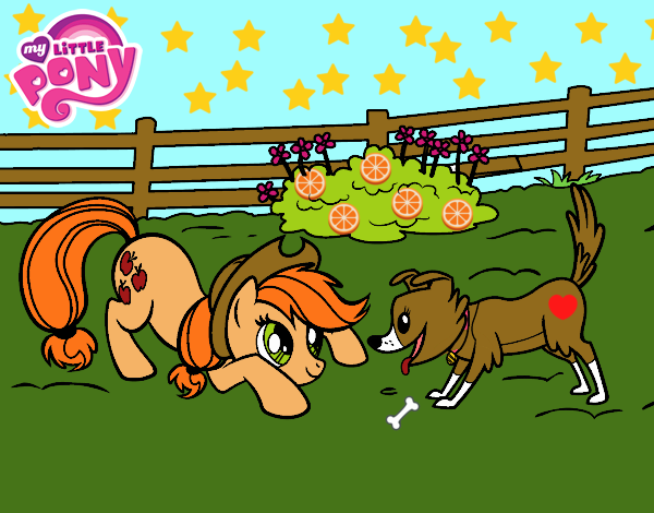 Applejack y Winona