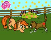 Applejack y Winona