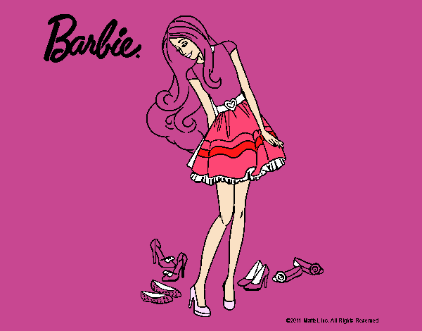 Barbie y su colección de zapatos