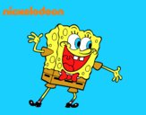 Bob Esponja saludando