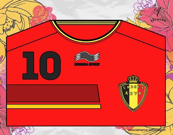 Camiseta del mundial de fútbol 2014 de Bélgica