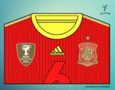 Camiseta del mundial de fútbol 2014 de España