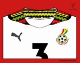 Camiseta del mundial de fútbol 2014 de Ghana