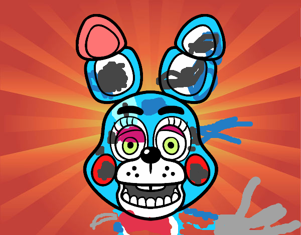 Cara de Toy Bonnie de Five Nights at Freddy's