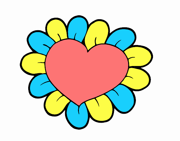 Corazón flor