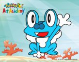 Froakie saludando