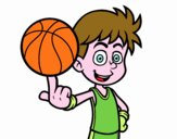 Jugador de baloncesto junior