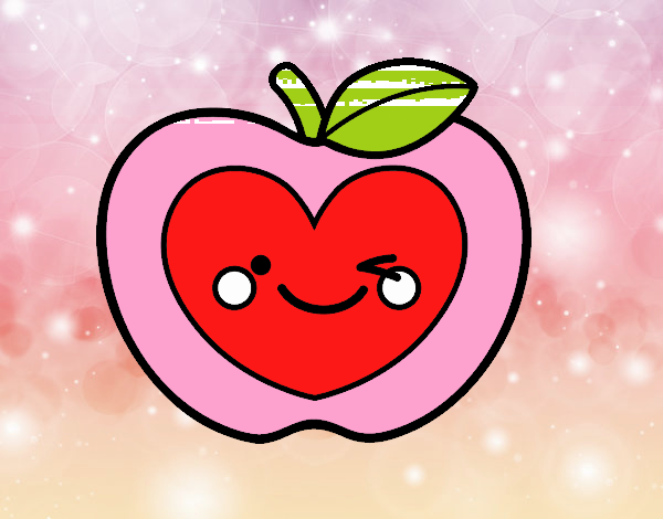 Manzana corazón