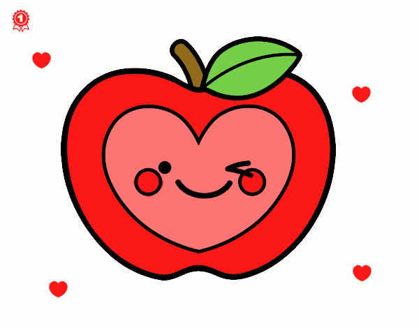 Manzana corazón