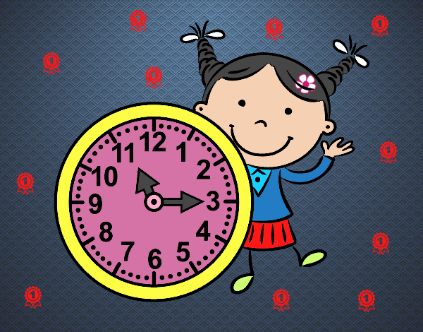 Niña con reloj