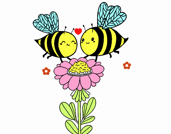 Pareja de abejas