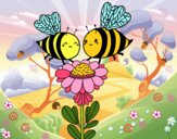 Pareja de abejas