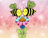 Pareja de abejas