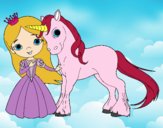 Princesa y unicornio