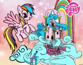 Rainbow Dash en su palacio