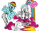 Rainbow Dash en su palacio