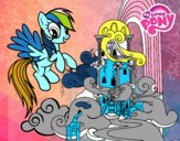 Rainbow Dash en su palacio