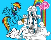 Rainbow Dash en su palacio