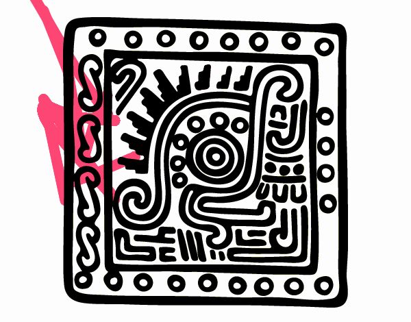 Dibujo de Símbolo maya pintado por en  el día 14-06-21 a las  20:19:21. Imprime, pinta o colorea tus propios dibujos!