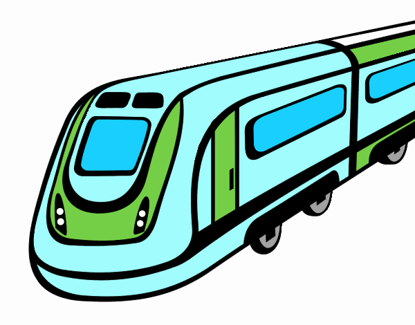 Dibujo de Tren de alta velocidad pintado por en  el día 16-06-21  a las 18:04:11. Imprime, pinta o colorea tus propios dibujos!