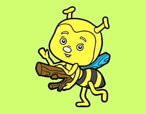 Abeja saludando