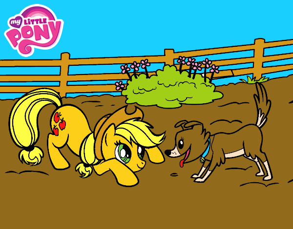 Applejack y Winona