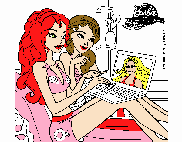 Barbie chateando