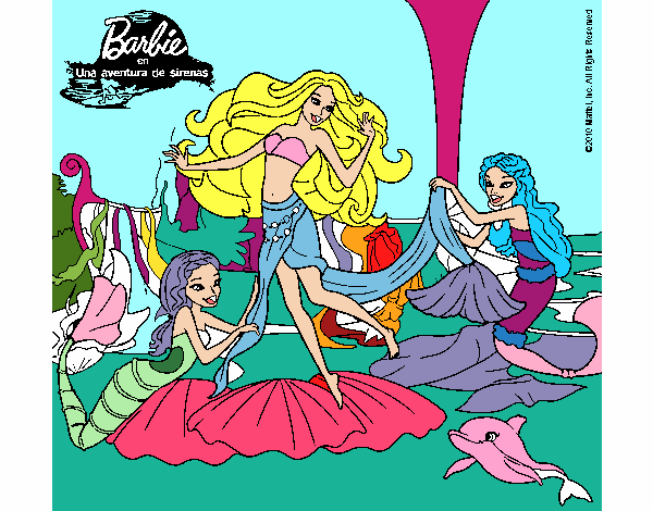 Barbie con sirenas