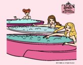 Barbie y sus amigas en el jacuzzi