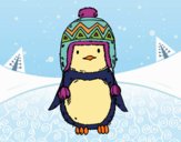 Bebé pingüino con gorrito