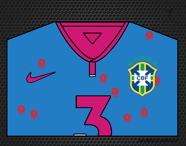 Camiseta del mundial de fútbol 2014 de Brasil