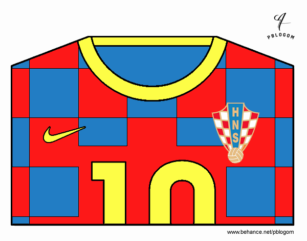 Camiseta del mundial de fútbol 2014 de Croacia