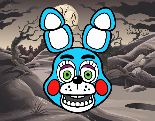 Cara de Toy Bonnie de Five Nights at Freddy's