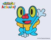 Froakie saludando