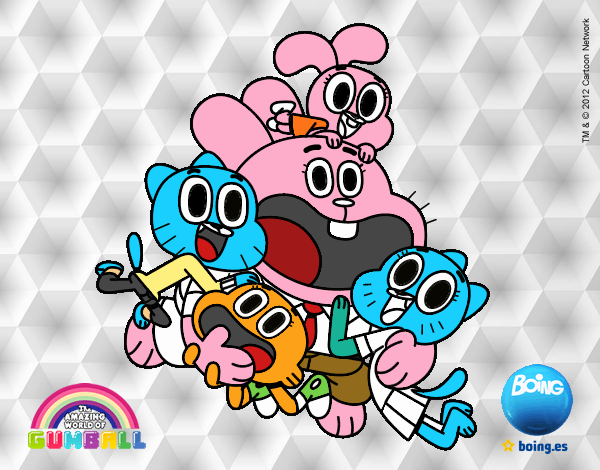 Gumball y amigos contentos