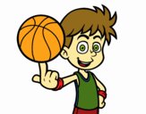 Jugador de baloncesto junior