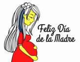 Mamá embarazada en el día de la madre